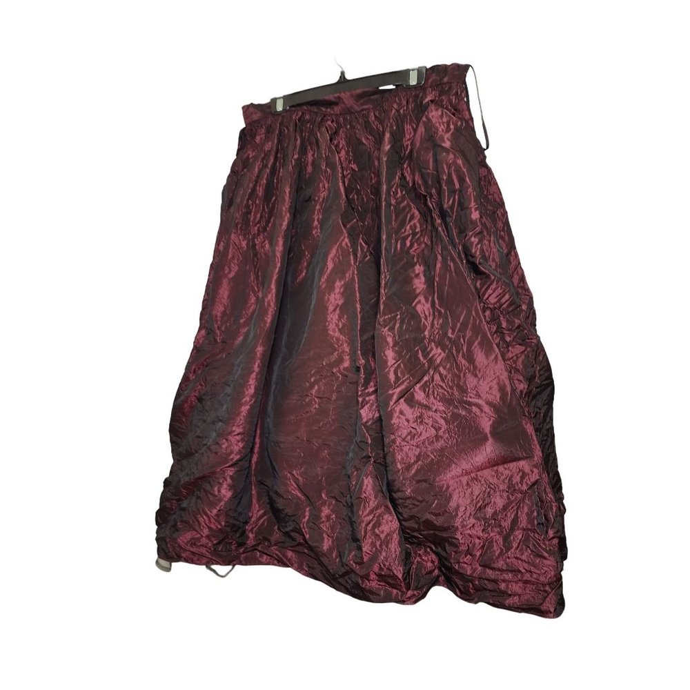 Vintage Alex Evenings Skirt Size 10 ZIPPER Plum Long Tutu Made in U.S.A